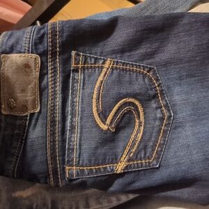 Silver AIKO BOOT CUT W28L35 WOMEN'S JEANS